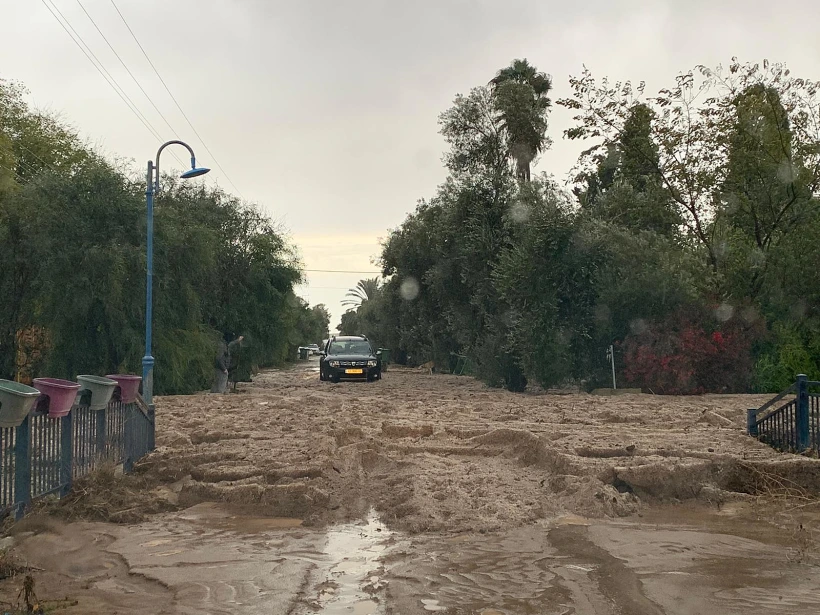 כביש נחסם במושב גיאה שליד אשקלון
