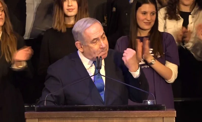 בנימין נתניהו נואם בהדלקת נרות חגיגית בכנס הליכוד