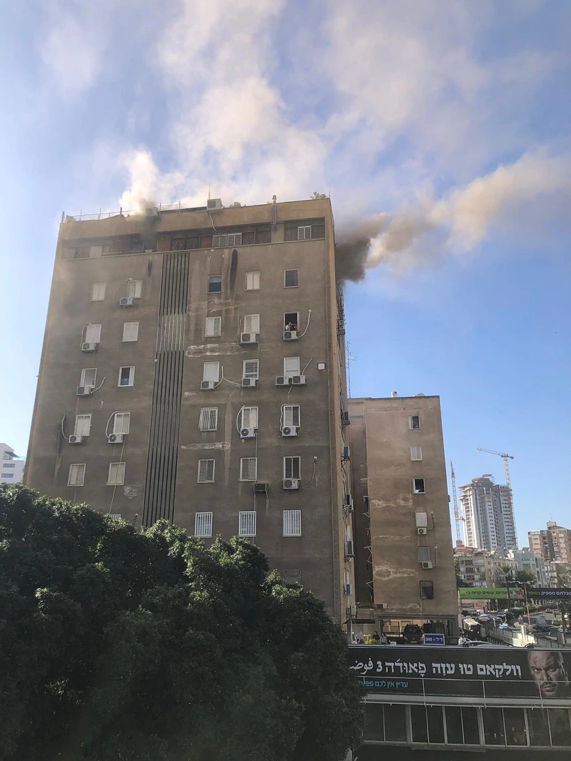 שריפה פרצה בבניין ברמת גן