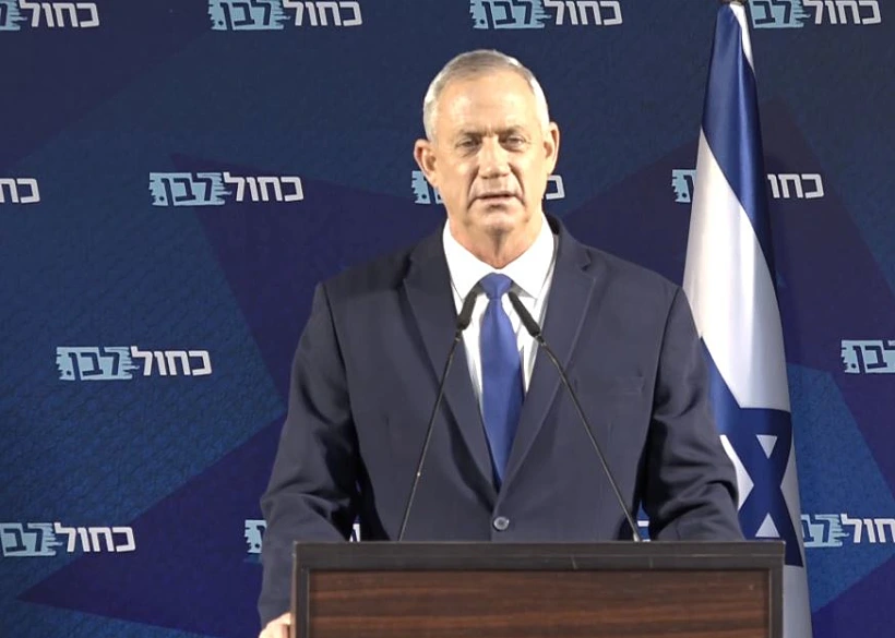 יו''ר כחול לבן בני גנץ בתגובה להצהרת נתניהו