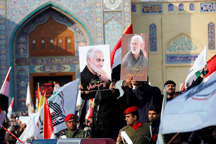 Mourners Attend The Funeral Of The Iranian Major General Qassem Soleimani And The Iraqi Militia Commander Abu Mahdi Al Muhandis, In Baghdad