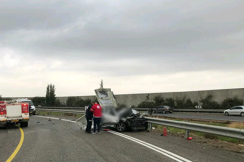 זירת פיצוץ הרכב בניצני עוז