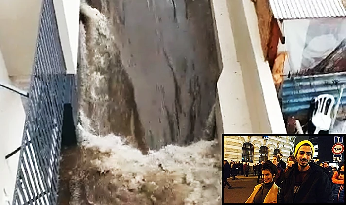 ההצפה בבניין מגורים בדרום תל אביב בו נהרגו סתיו הררי ודין שושני באסון המעלית