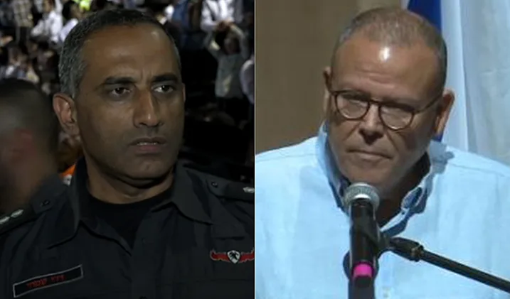 יו''ר ההסתדרות ארנון בר-דוד, דדי שמחי נציב כבאות והצלה