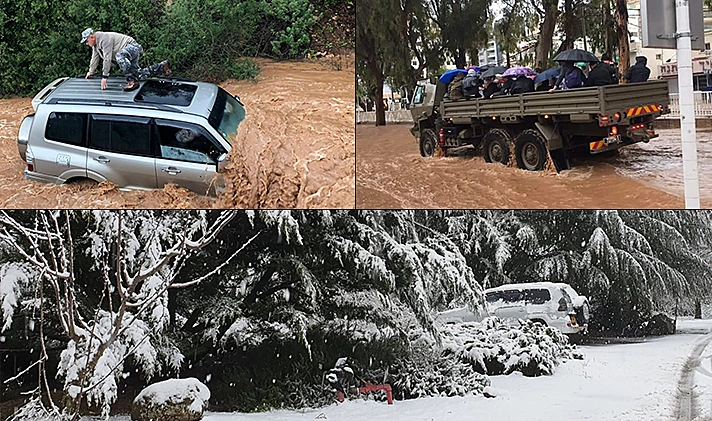 נזקי מזג האוויר ברחבי הארץ