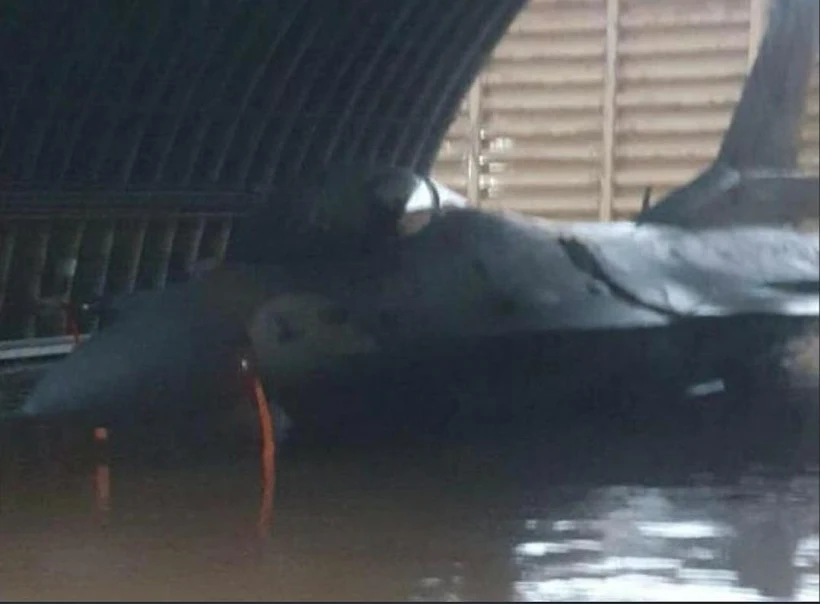 הצפת המטוסים בביס חיל האוויר בדרום