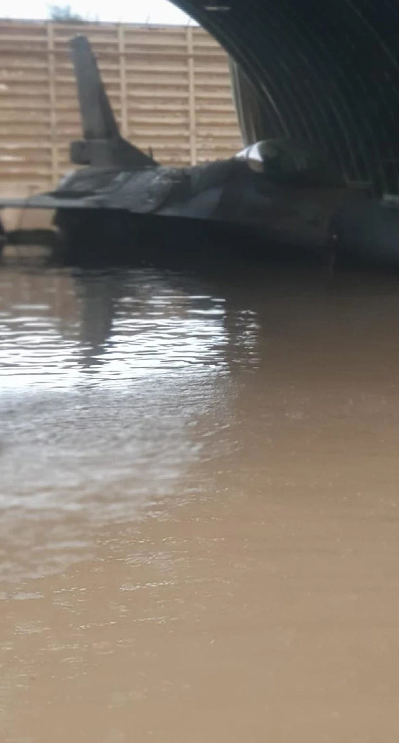 הצפת המטוסים בביס חיל האוויר בדרום