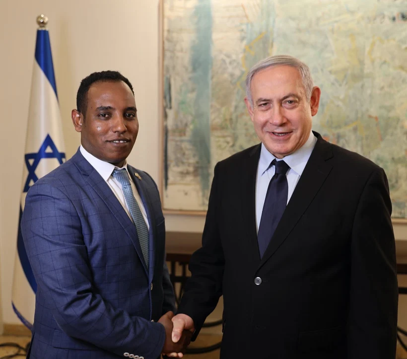 יו''ר הליכוד בנימין נתניהו וח״כ גדי יברקן