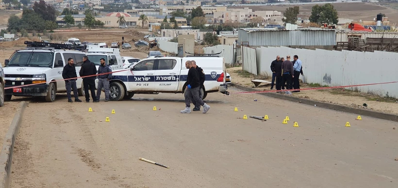 זירת אירוע הירי ביישוב אל סייד