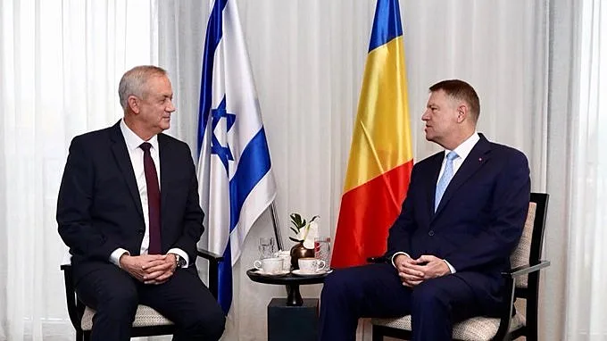 נשיא רומניה, מר קלאוס יוהאניס עם יו''ר כחול לבן בני גנץ