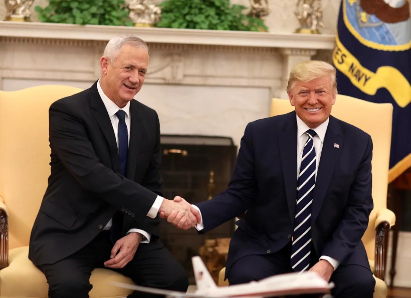 פגישת הנשיא טראמפ ויו''ר כחול לבן, בני גנץ