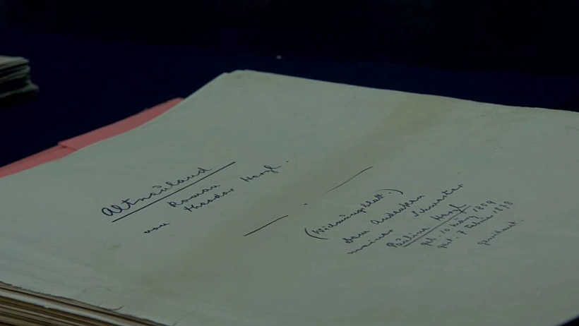 ''אלטנוילנד'' בכתב ידו של הרצל