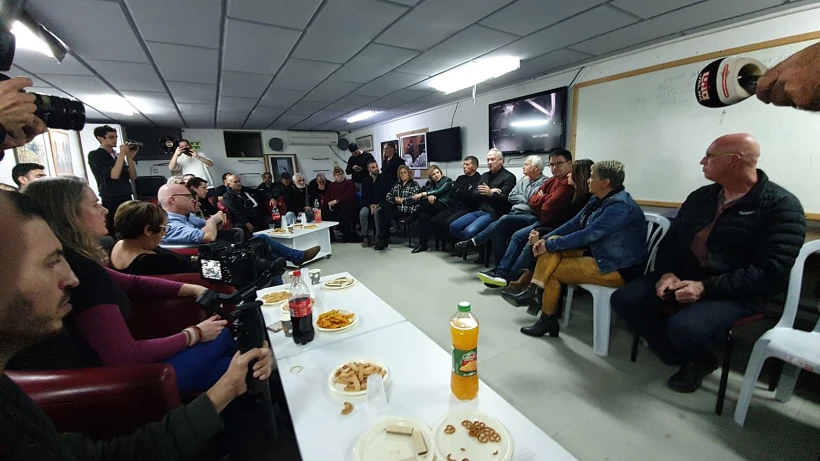 יו''ר כחול לבן בני גנץ בביקור בעוטף