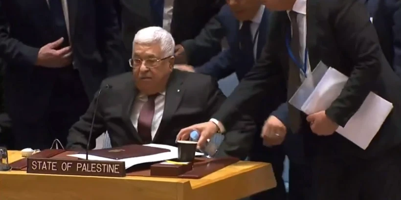 אבו מאזן במועצת האו''ם