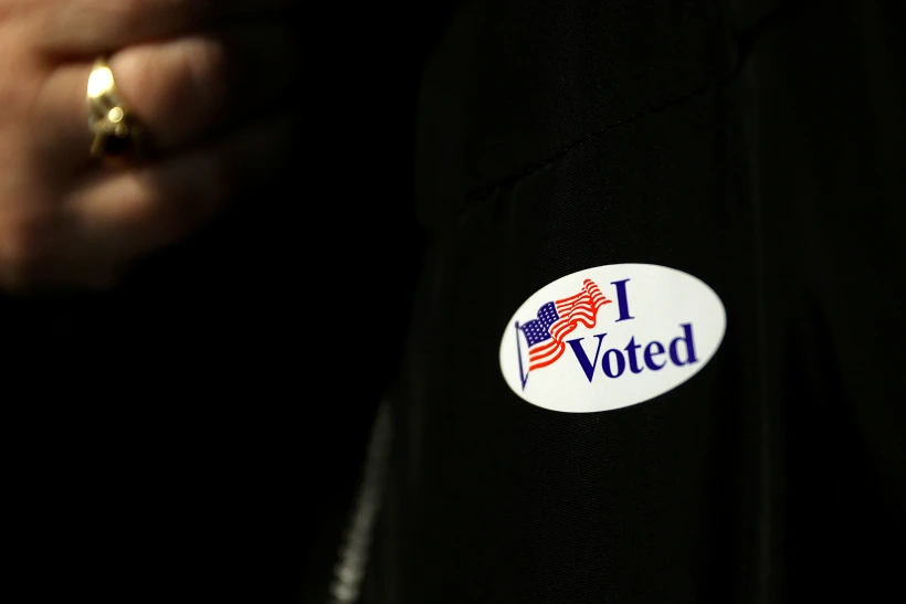 מדבקת בחירות בפריימריז האמריקניים