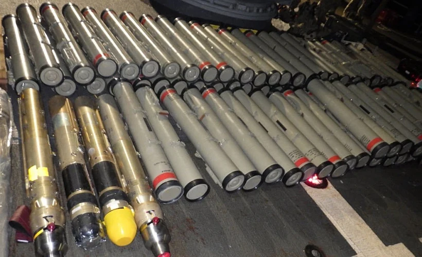 הנשק שנמצא על הספינה האיראנית