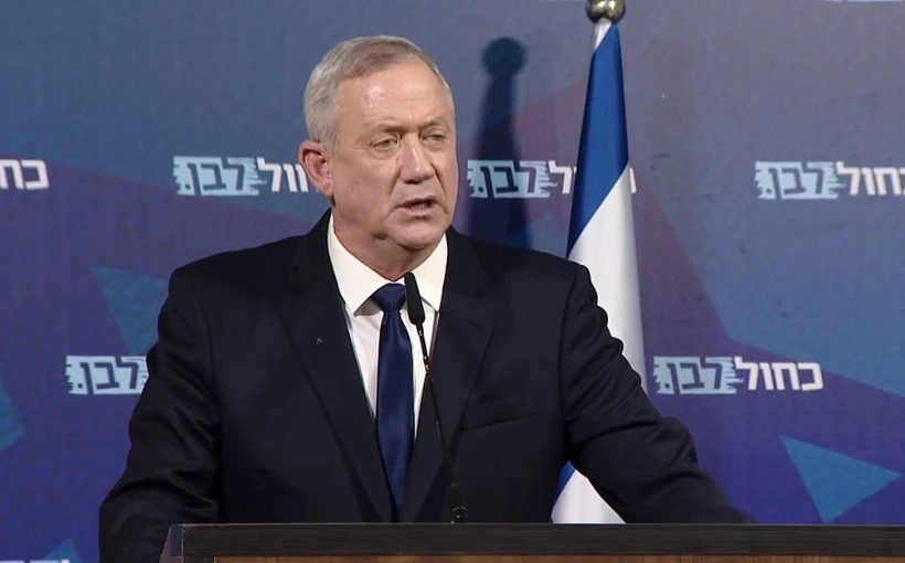 בני גנץ נואם בכפר המכביה