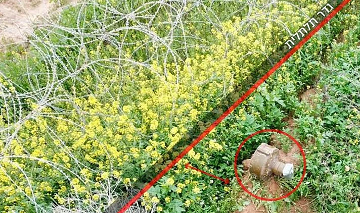 המטען חבלה שהניחה חוליית טרור סמוך לגדר המערכת בדרום רצועת עזה