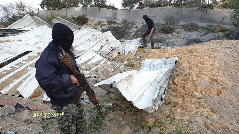 תיעוד מתקיפת כוחות צה''ל ברצועת עזה