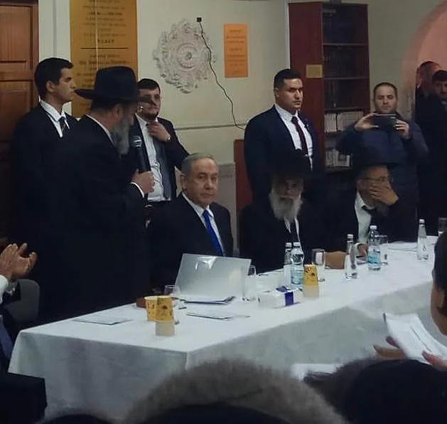 ראש הממשלה בנימין נתניהו והרב גיא חבורה