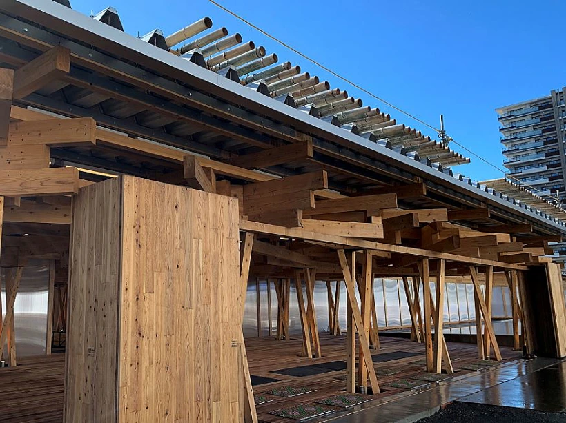 בניית הכפר האולימפי בטוקיו