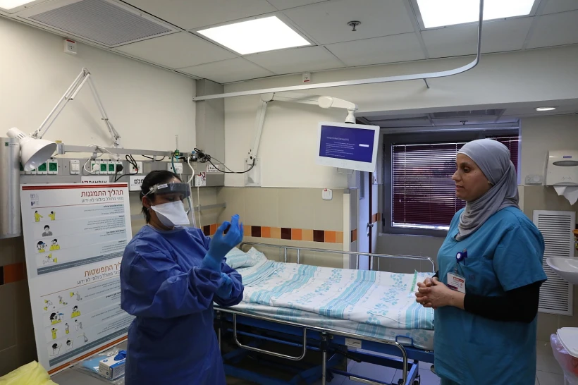 הכנות לקליטת חולי קורונה בביה''ח רמב''ם