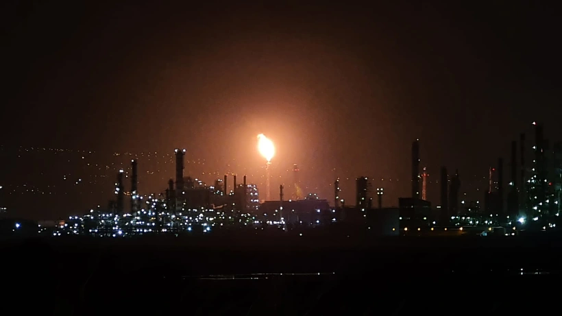 כדור אש מאחד מבתי הזיקוק