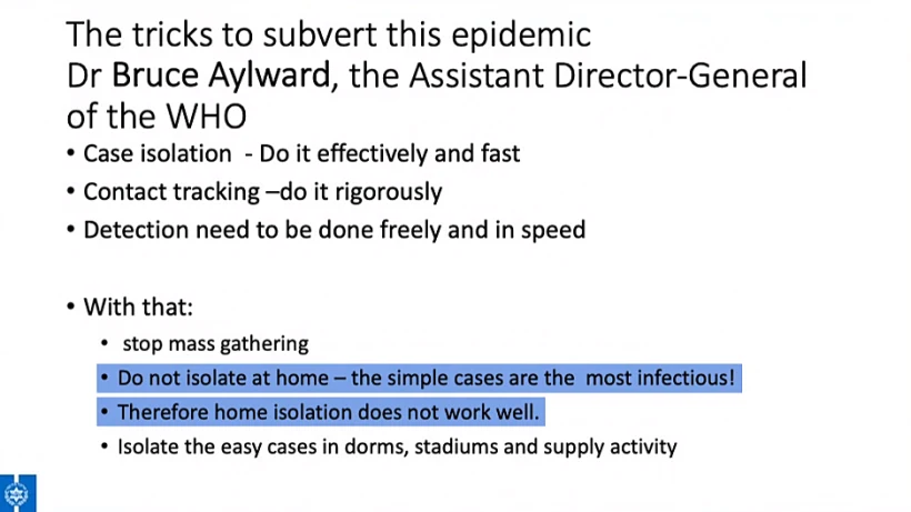 מסמך של ארגון הבריאות העולמי לרופאים בישראל על הקורונה