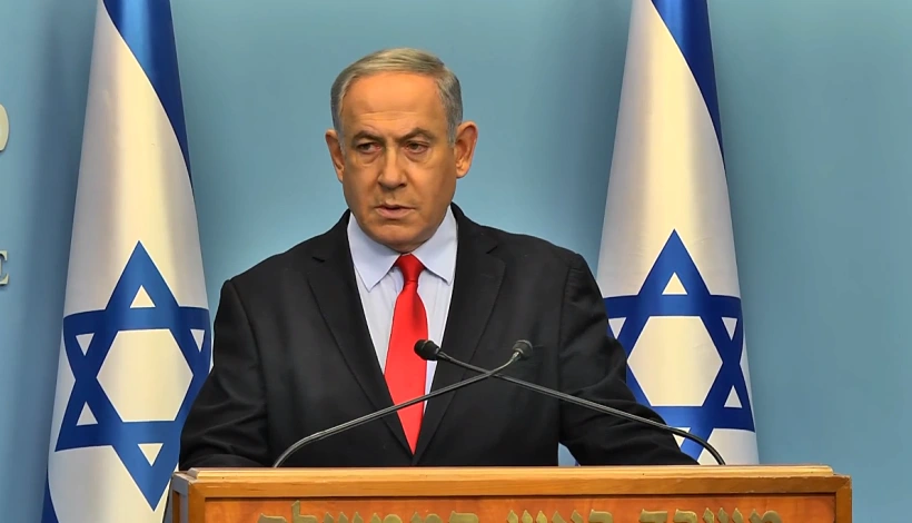 בנימין נתניהו בהצהרה על נגיף הקורונה