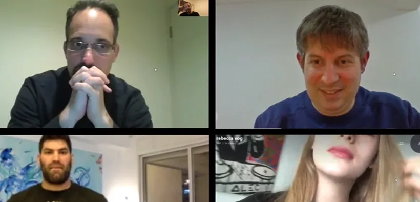 שיחות וידאו עם מבודדי קורונה, אורי ששון, רן בליצר, רבקה ווג