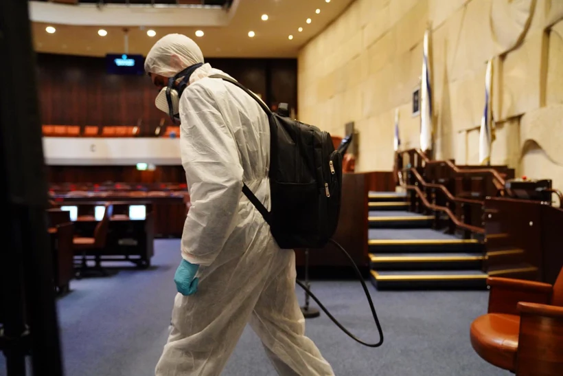 חיטוי המליאה טרם השבעת הכנת ה-23