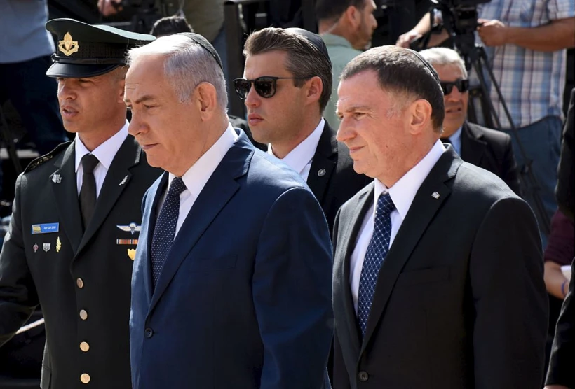יולי אדלשטיין ובנימין נתניהו