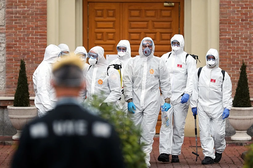 התפשטות נגיף הקורונה במדריד