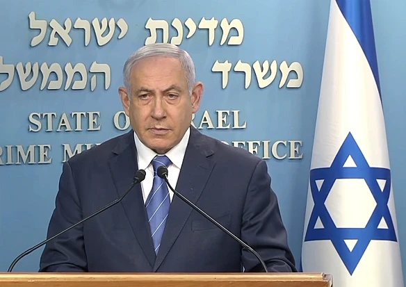 ראש הממשלה בנימין נתניהו בהצהרה על משבר הקורונה