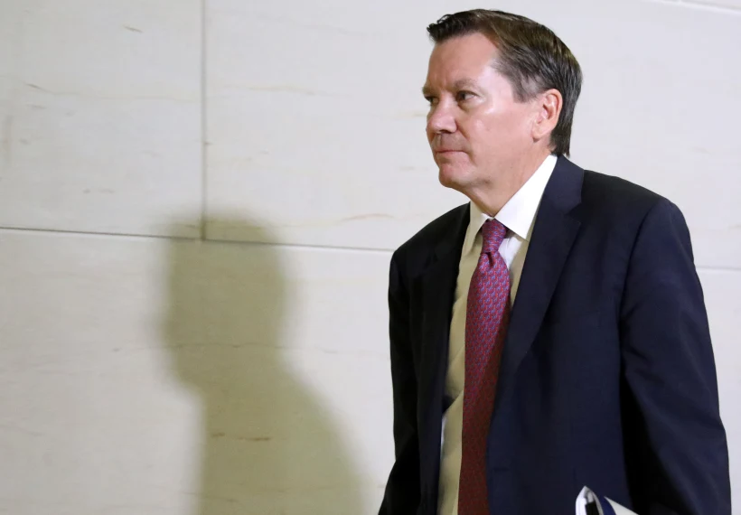 File Photo: Intelligence Community Inspector General Atkinson Arrives To Testify At A House Intelligence Committee Closed Door Hearing On A Whistleblower Complaint About President Trump's Dealings With Ukraine, On Capitol Hill In Washington