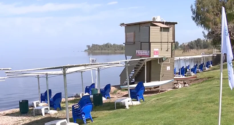 ברקע מגפת הקורונה: חופי הכינרת שוממים