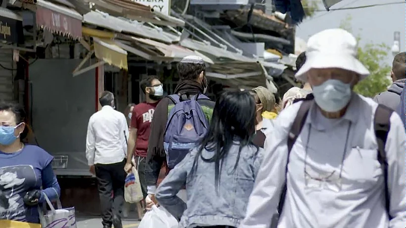 שוק מחנה יהודה בירושלים בימי קורונה