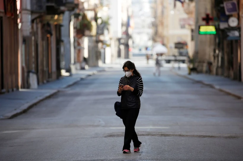 רחובות רומא השוממים בעקבות משבר הקורונה