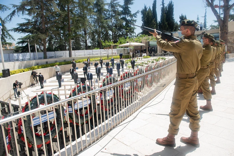 טקס יום הזיכרון לחללי מערכות ישראל בהר הרצל