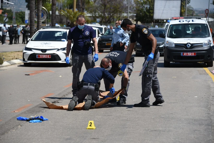 זירת הפיגוע בכפר סבא