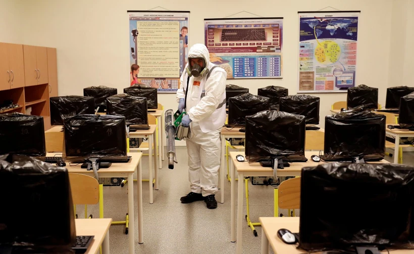 חיטוי כיתה מקורונה לקראת חזרה ללימודים