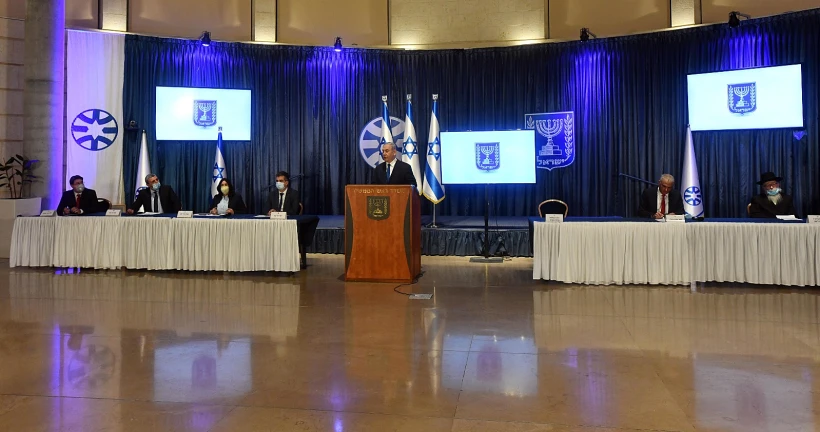 נתניהו במסיבת עיתונאים על אסטרטגיית היציאה מהמשבר