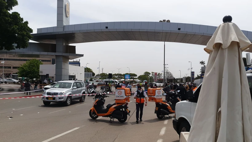 אירוע דקירה בכניסה לבית החולים שיבא