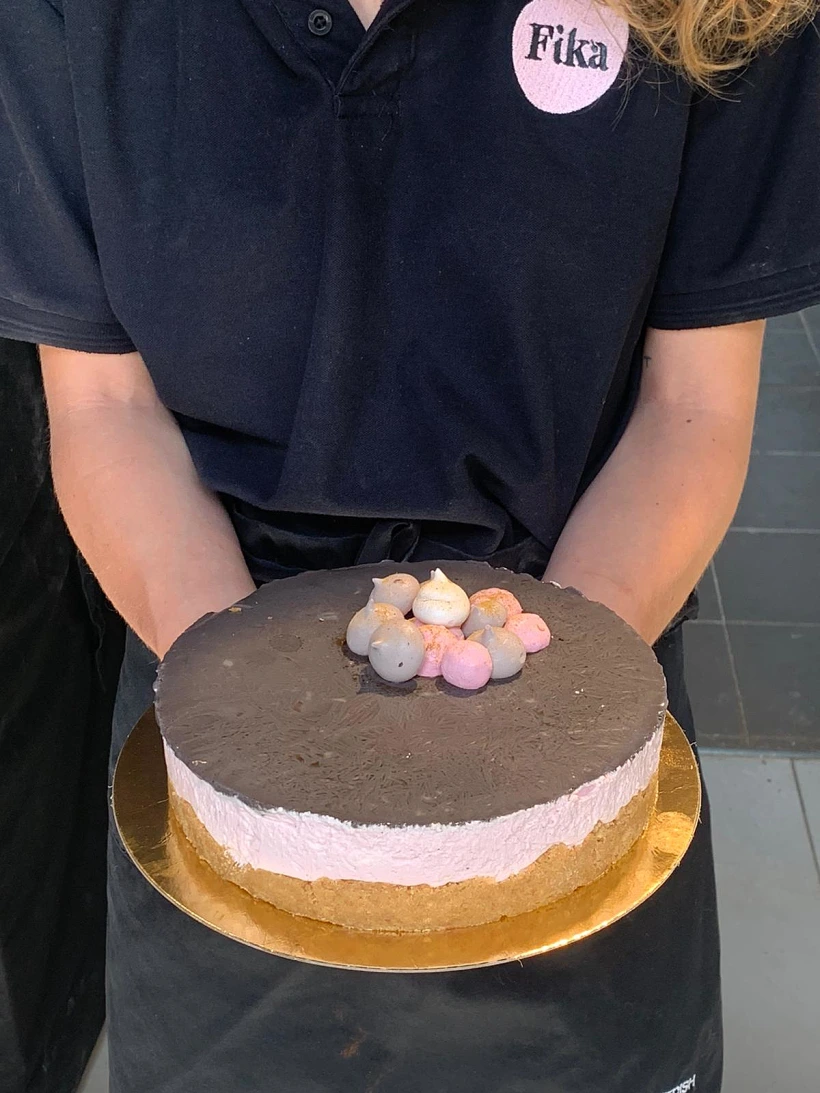 עוגת גבינה, פטל וליקוריץ מלוח של fika