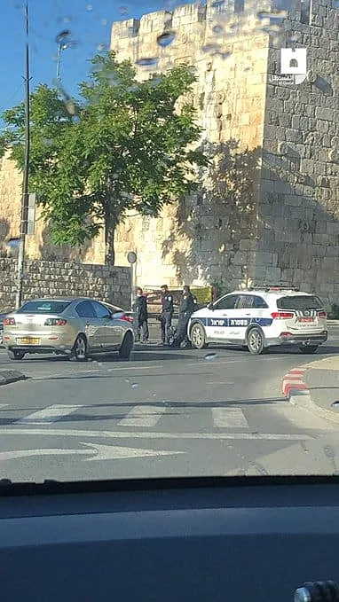 זירת הירי סמוך לשער האריות, הבוקר