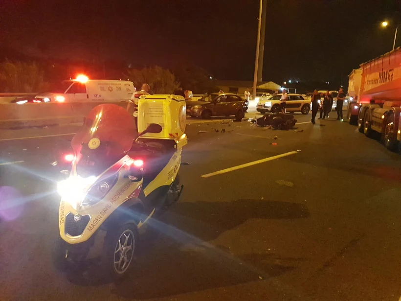 רוכב אופנוע בן 34 נהרג סמוך לנס ציונה