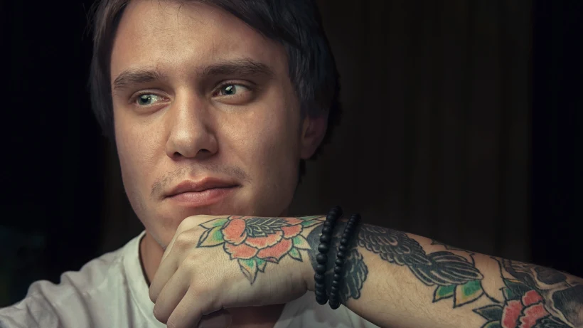 קעקוע של פרחים