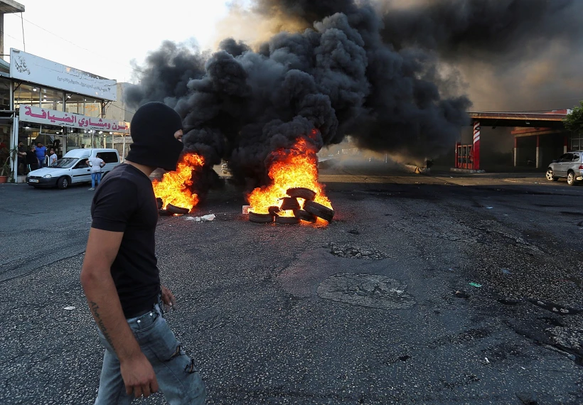 מפגין באיזור צידון