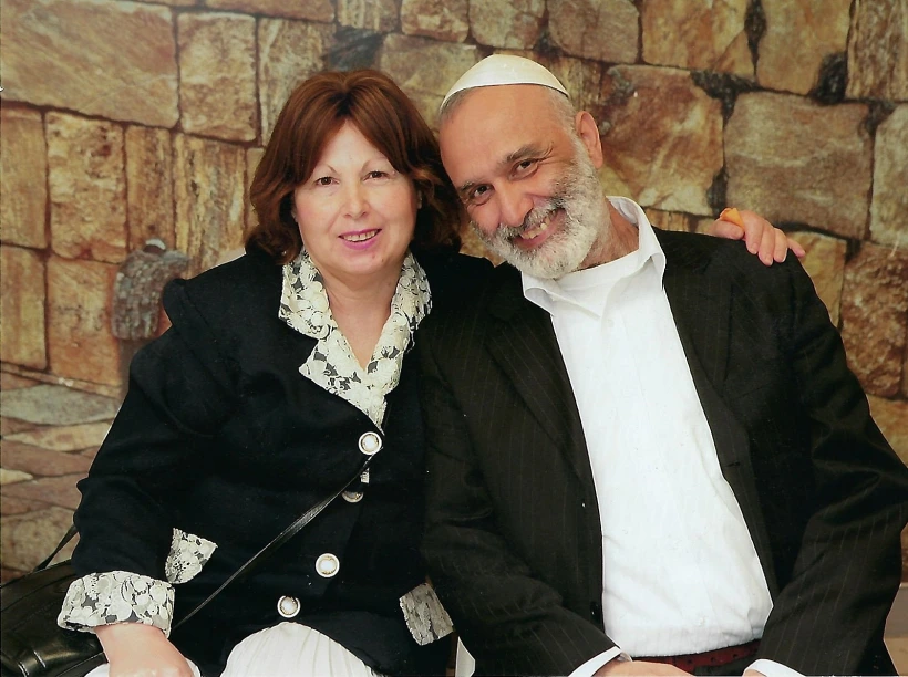 משה שאבי ואשתו