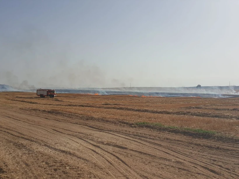 שריפה במועצה האזורית אשכול